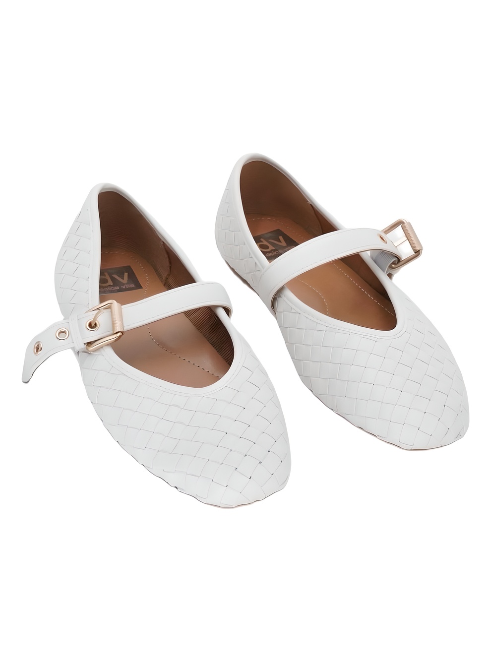 DV Dolce Vita Mulaney Woven Mary Jane Ivory Flats Size 7M